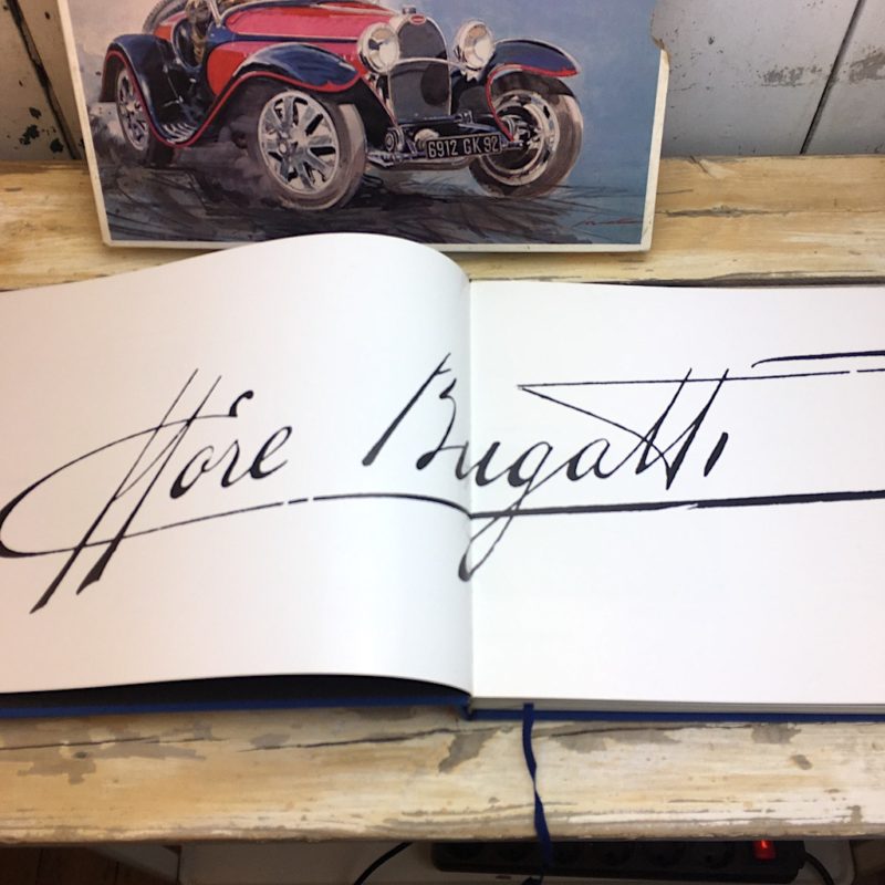 Bugatti by Hugh Conway and Jacques Greilsamer sign
