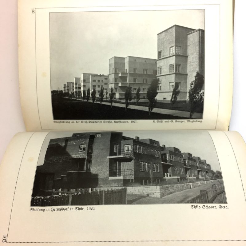 Original Ausgabe 1929 Bauhaus Design Die Blauen Bücher Wohnbauten Modern
