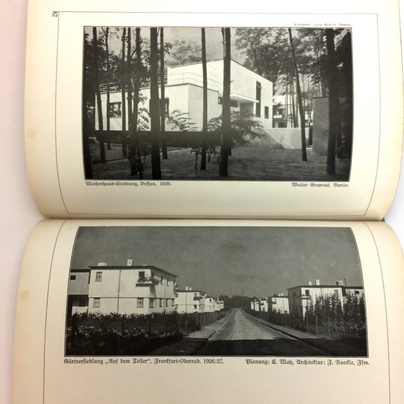 Original Ausgabe 1929 Bauhaus Design Die Blauen Bücher Wohnbauten Weissendorf Siedlung