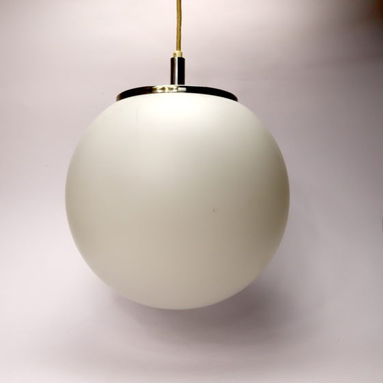 Kugellampe Opalglas Hängeleuchte weiss 27cm