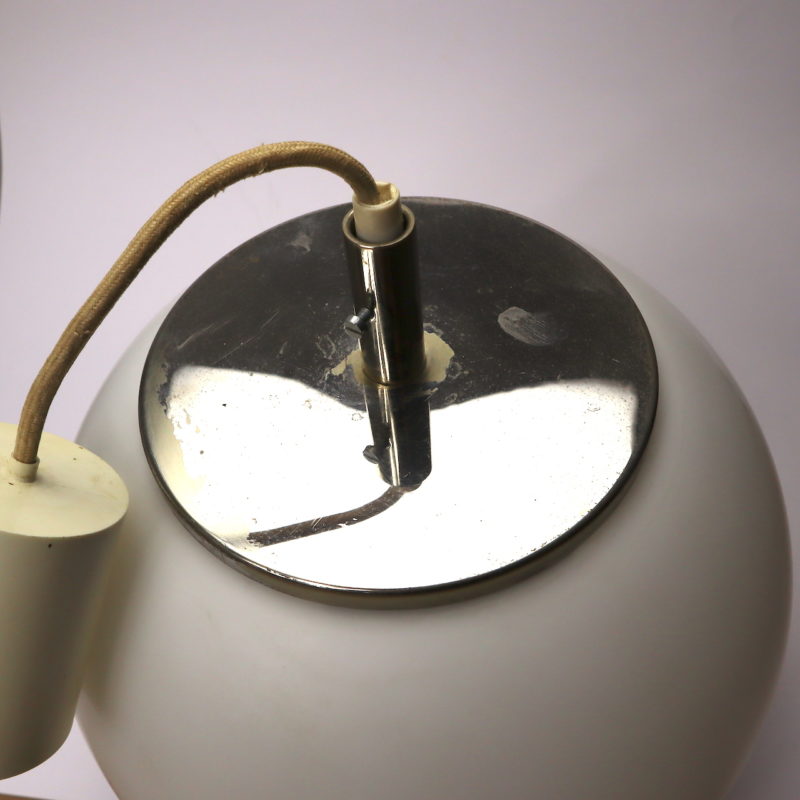 Kugelleuchte Hängelampe Opalglas 27 cm – Bild 5