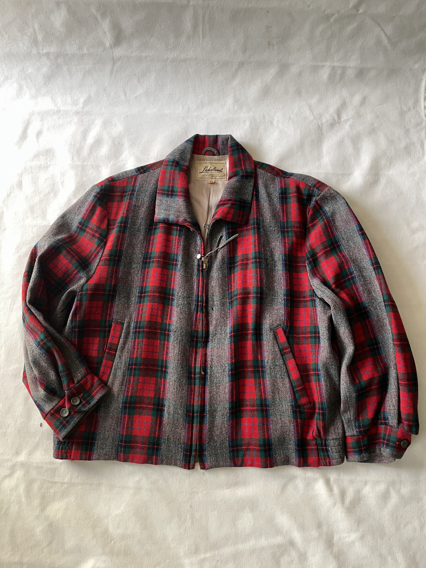 Vintage 1950s Lakeland Sportswear Plaid Jacket – Bild 2