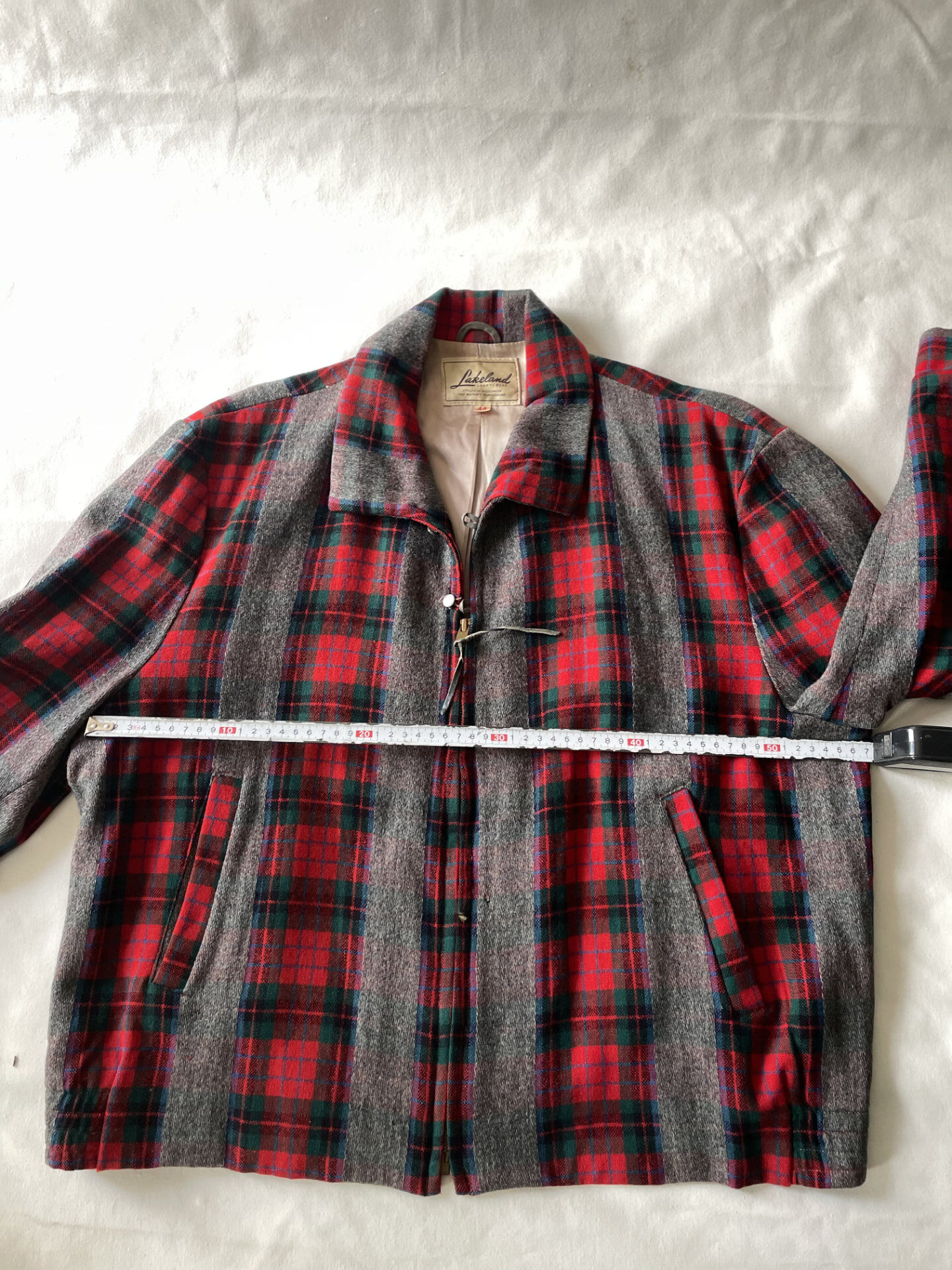 Vintage 1950s Lakeland Sportswear Plaid Jacket – Bild 9